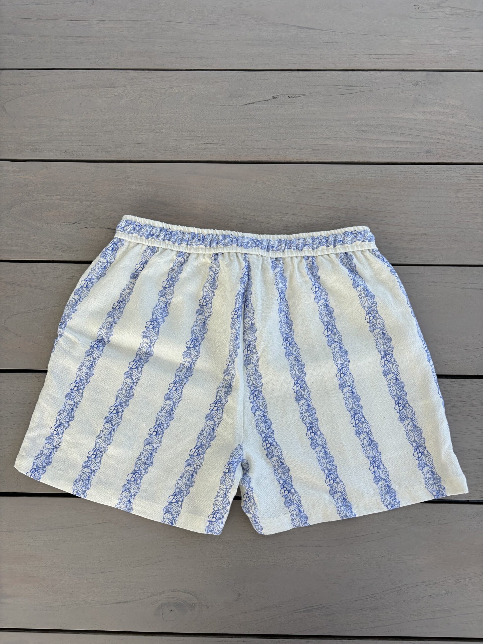 SEASHELL linen drawstring shorts - Image 2