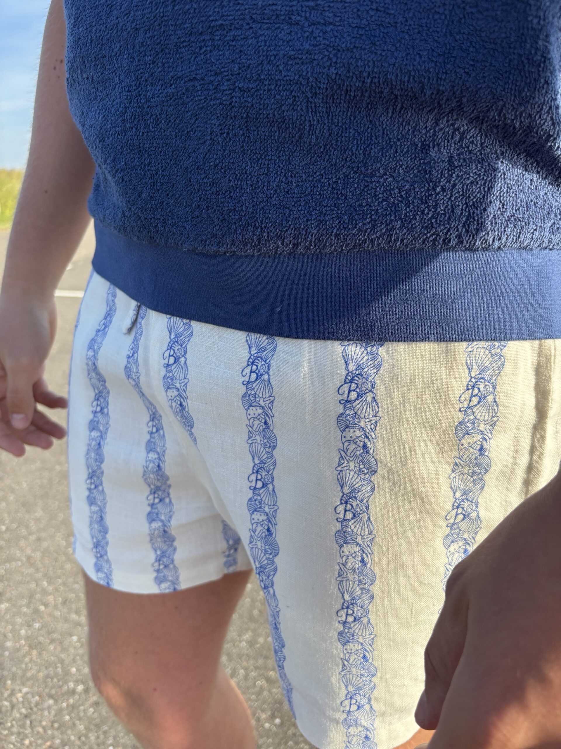 SEASHELL linen drawstring shorts - Image 3