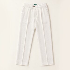 Off white linen trousers