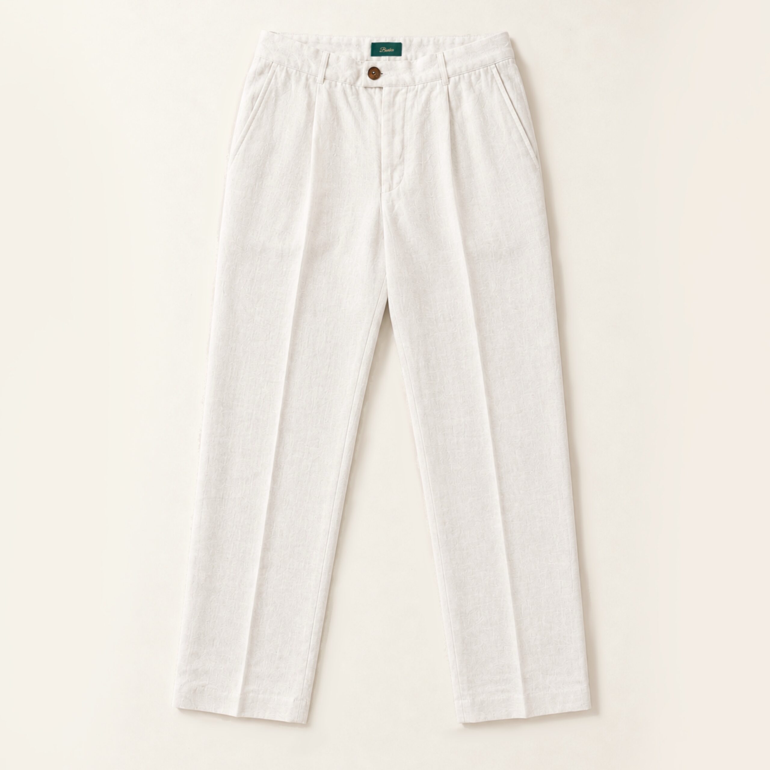 Off white linen trousers